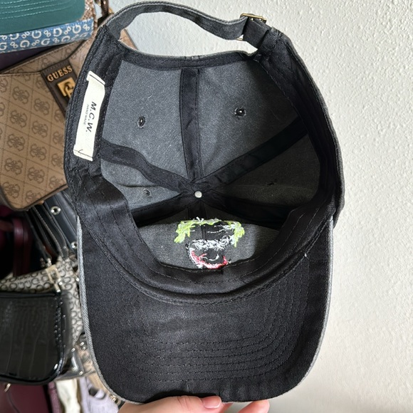 Faded Black Designed JOKER Embroidered Hat - New and Hand Made! - Picture 3 of 6